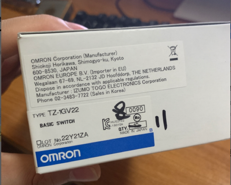 Omron/歐姆龍原裝全新正品耐高溫微動開關(guān)TZ-1GV22 